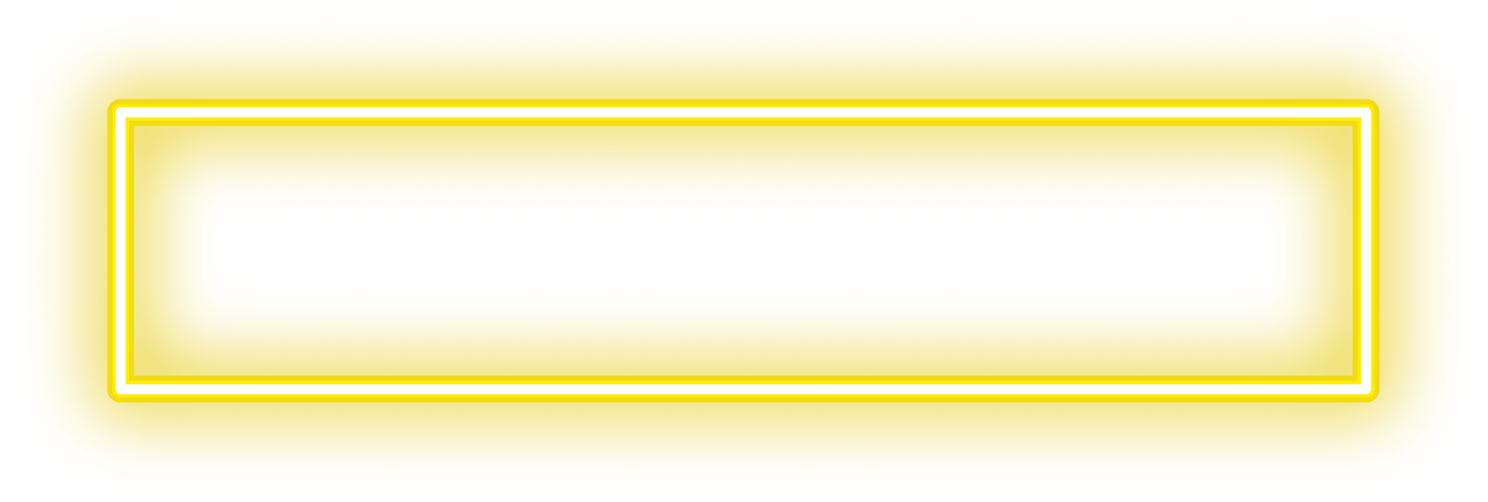 Yellow Neon Rectangle Frame